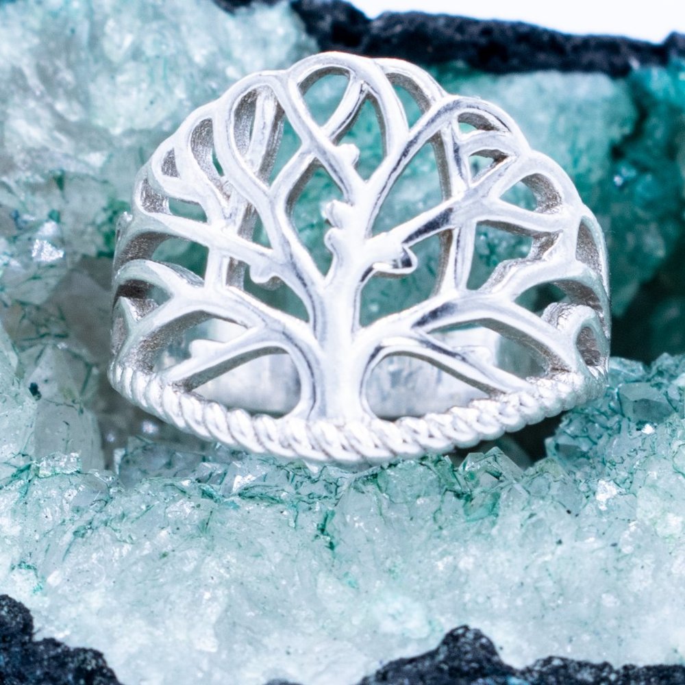 Tree Silver Ring - Picture 5 of 6